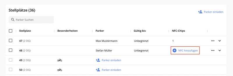 Screenshot Stellplatzübersicht NEU
